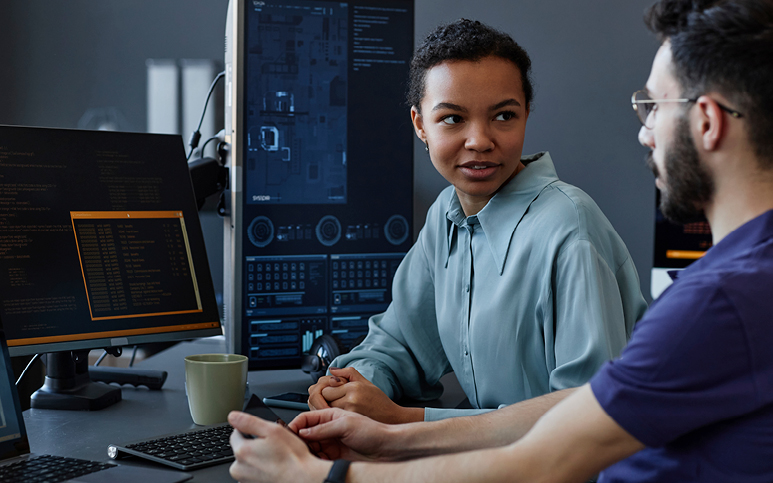 Tech employees using education in the workplace
