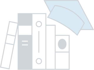 Books with graduation cap on top