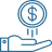 coin in hand icon