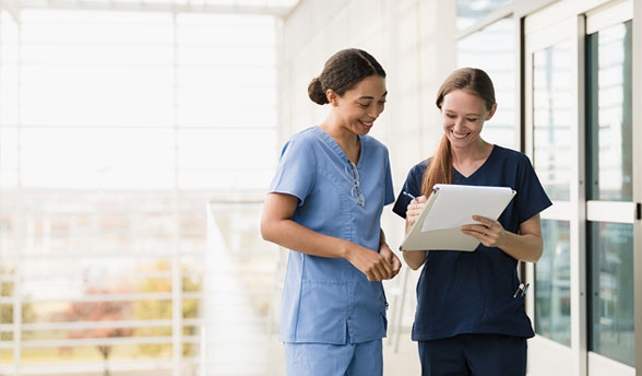 Nurses planning at work