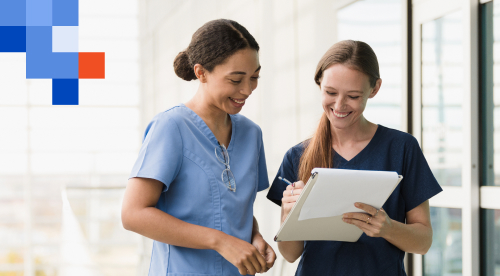 Nurses planning at work